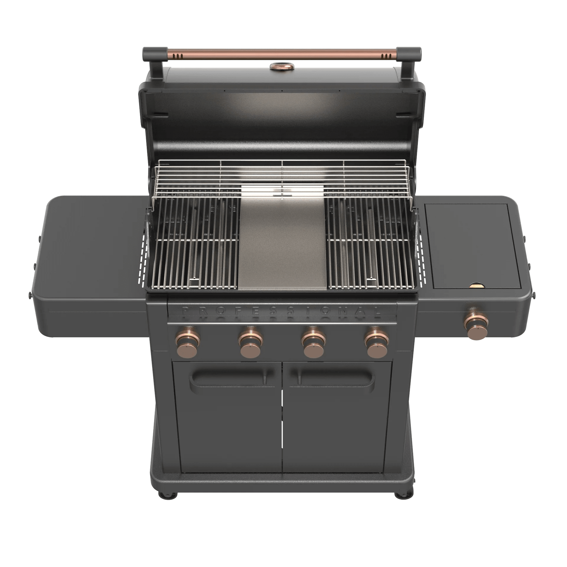 Barbecue a gas Broil Chef Tahoe 4 fuochi con infrarossi Nero e Rame - Outdoor Privé