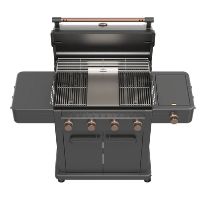 Barbecue a gas Broil Chef Tahoe 4 fuochi con infrarossi Nero e Rame - Outdoor Privé