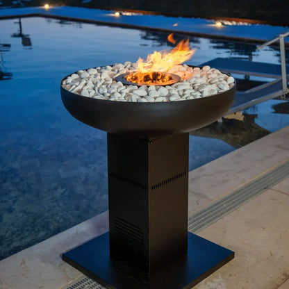 Riscaldatore a pellet Flamec Orazio – braciere decorativo con fiamma pirolitica - Outdoor Privé