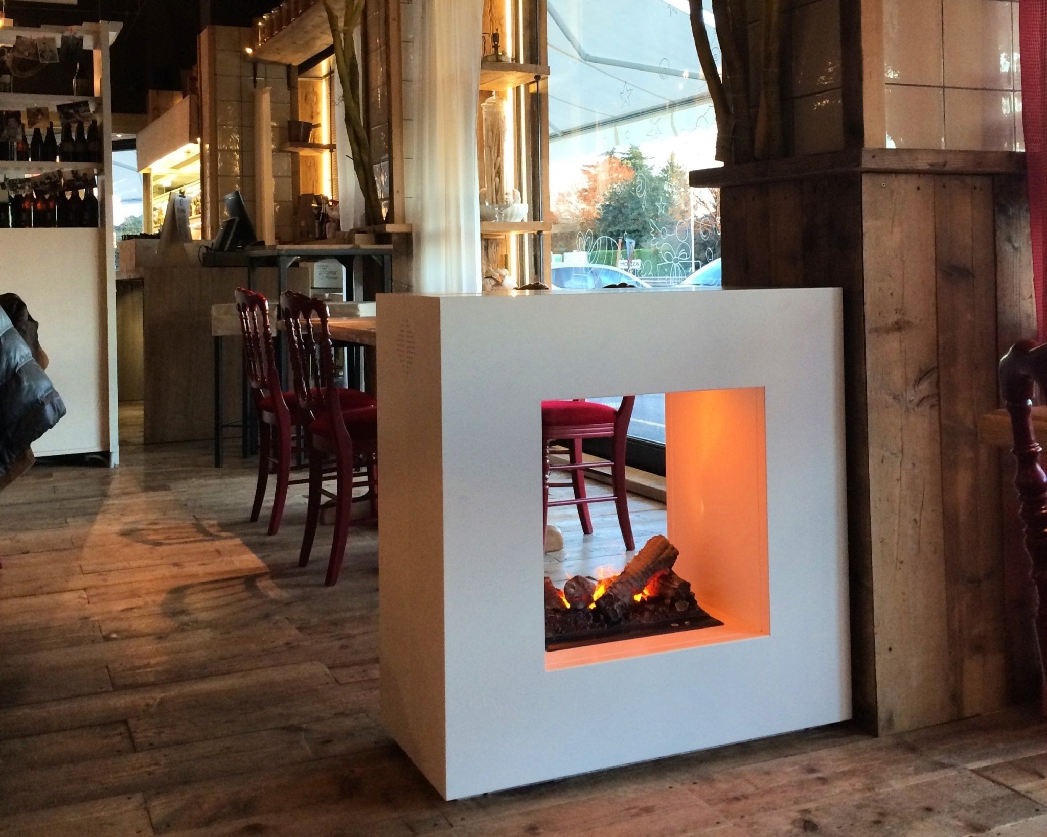 Caminetto elettrico ad acqua MaisonFire Boheme Acqua - bifacciale - Outdoor Privé