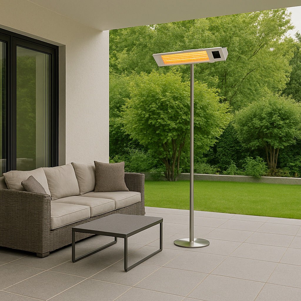 Riscaldatore SINED Caldo IRA Inox con palo – 2000 W, IP65 - Outdoor Privé