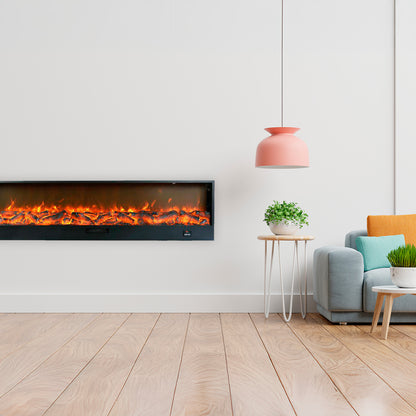Caminetto elettrico Sined Etna 300 – 3 m, effetto fiamma LED, 1500 W - Outdoor Privé