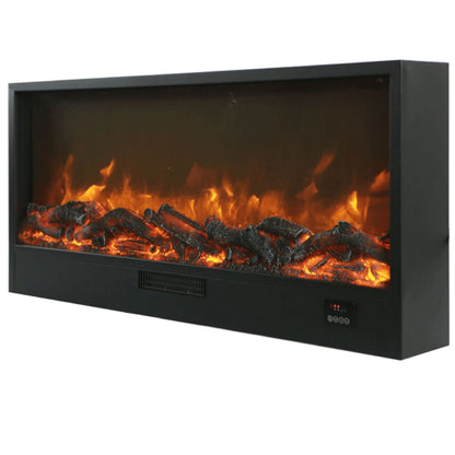 Caminetto elettrico Sined Ispica 108 – 108 cm, effetto fiamma LED, 1500 W - Outdoor Privé
