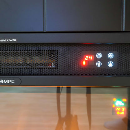 Caminetto elettrico Sined Vulcano 60 cm – LED fiamma realistica 1500 W - Outdoor Privé