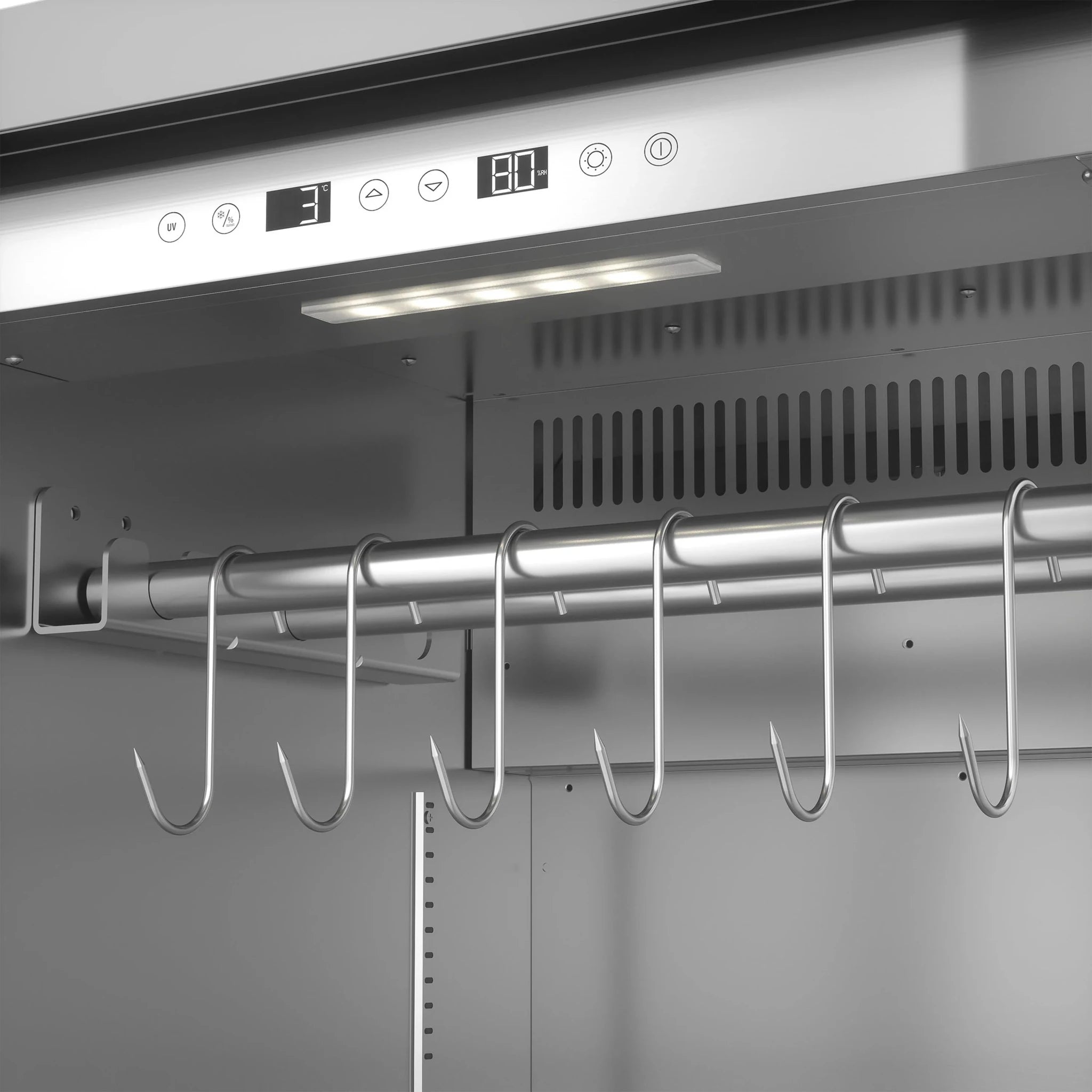 Frigorifero per Dry Aging CASO Design DryAged Master 380 Pro – 380 L in acciaio - Outdoor Privé