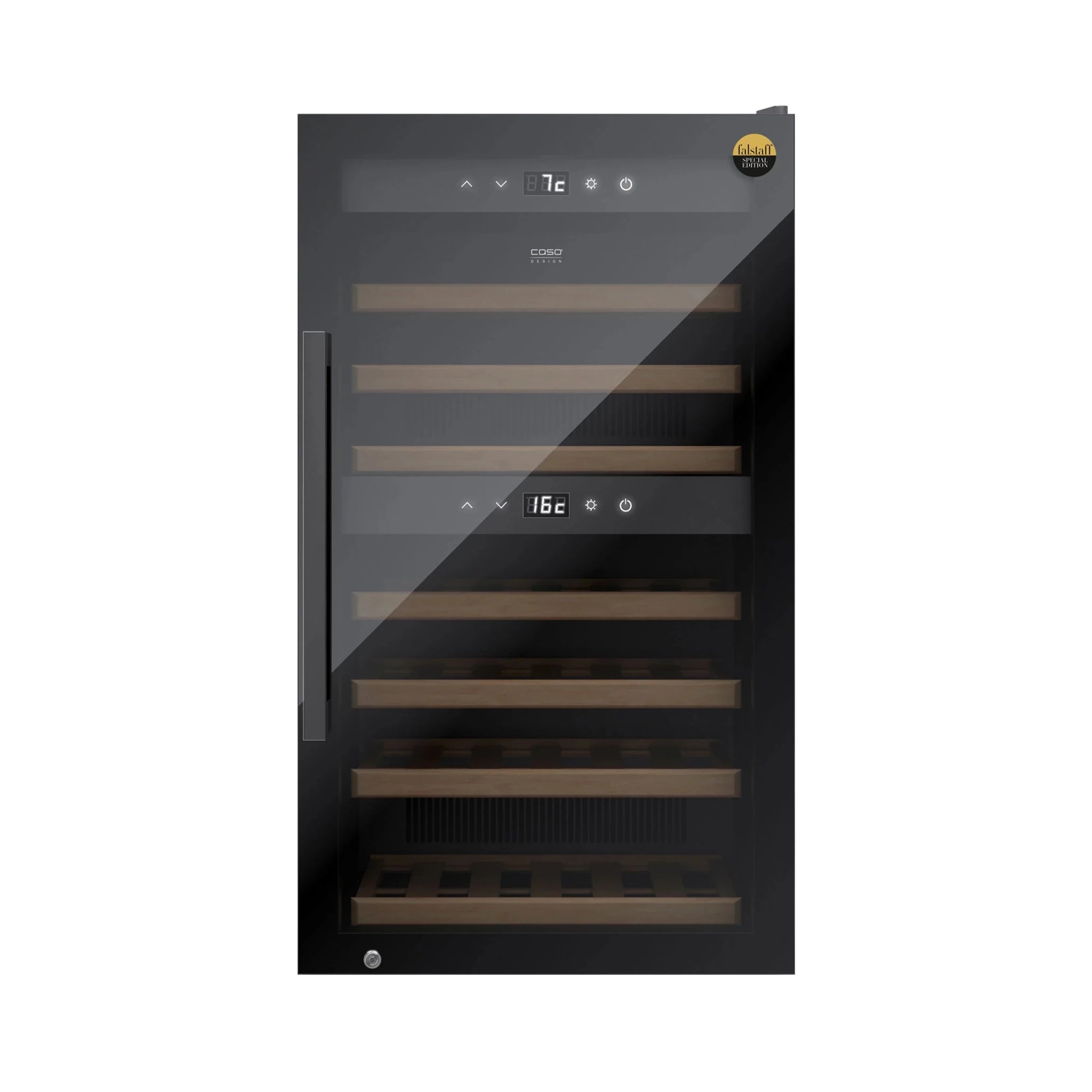 Cantinetta frigo vino CASO Design WineExclusive 66 Falstaff – 2 zone Wi - Fi per 66 bottiglie - Outdoor Privé