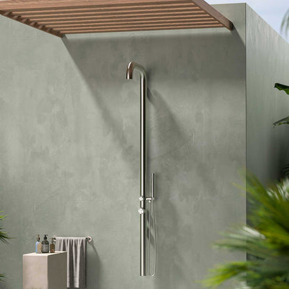 Doccia da parete SINED Chia – inox 316L con doccino - Outdoor Privé