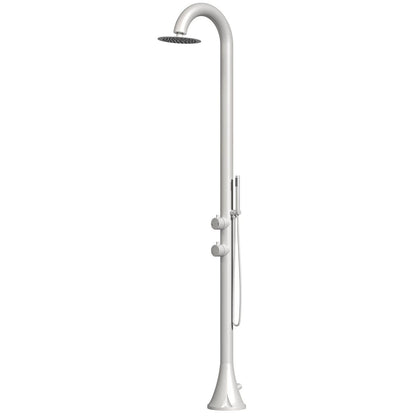 Doccia da esterno SINED Luna D Inox – inox 316L con doccino - Outdoor Privé
