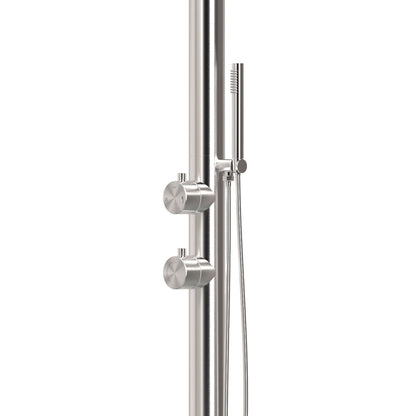 Doccia da esterno SINED Luna D Inox – inox 316L con doccino - Outdoor Privé