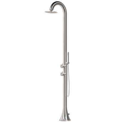Doccia da esterno SINED Luna D Inox – inox 316L con doccino - Outdoor Privé