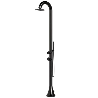 Doccia da esterno SINED Luna D Inox – inox 316L con doccino - Outdoor Privé