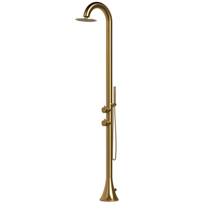 Doccia da esterno SINED Luna D Inox – inox 316L con doccino - Outdoor Privé