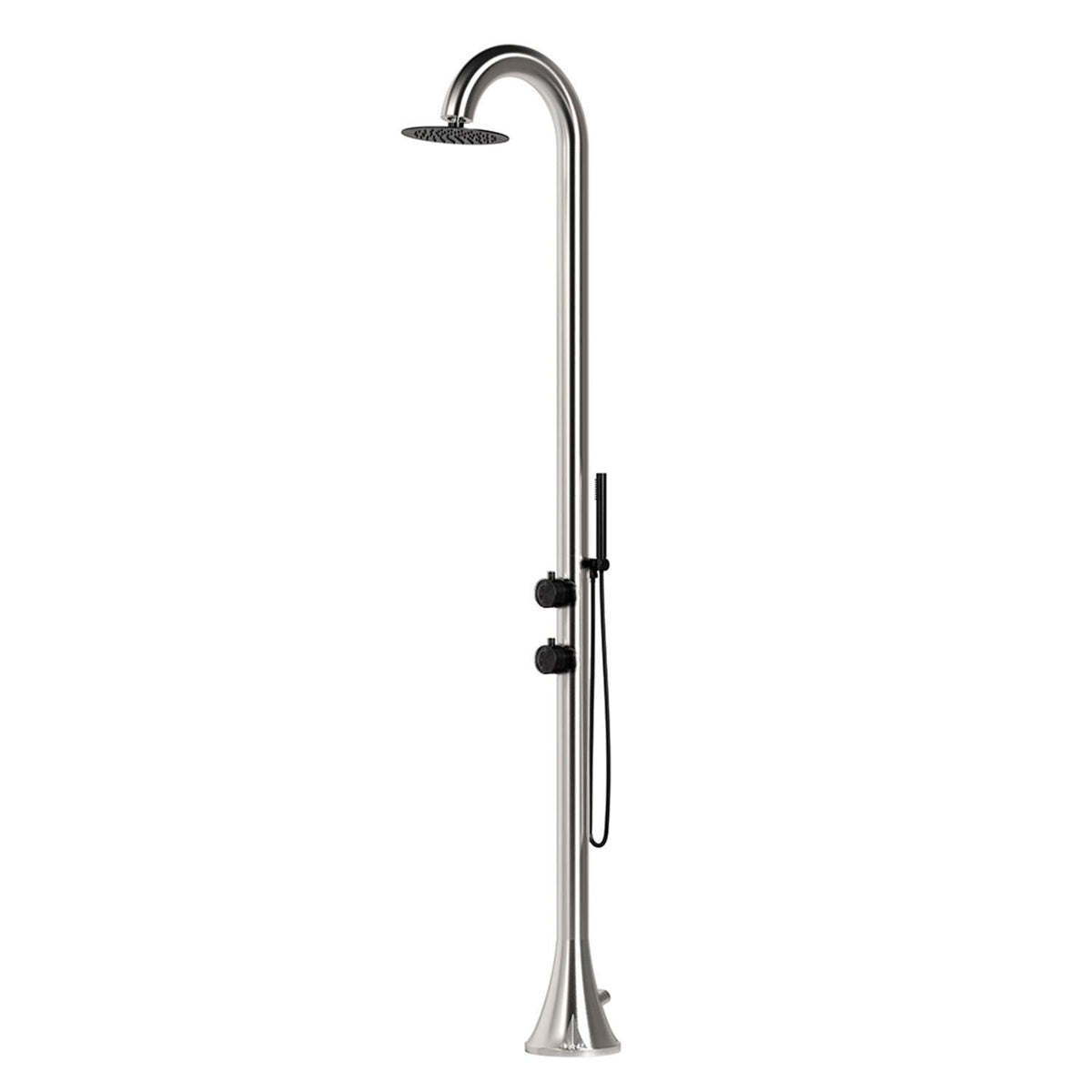 Doccia da esterno SINED Luna Duo – inox 316L bicolore - Outdoor Privé
