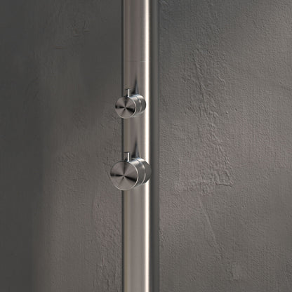Doccia da esterno SINED Olbia – inox 316L con lavapiedi - Outdoor Privé
