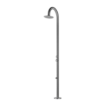 Doccia da esterno SINED Palau Inox – caldo/freddo e lavapiedi - Outdoor Privé