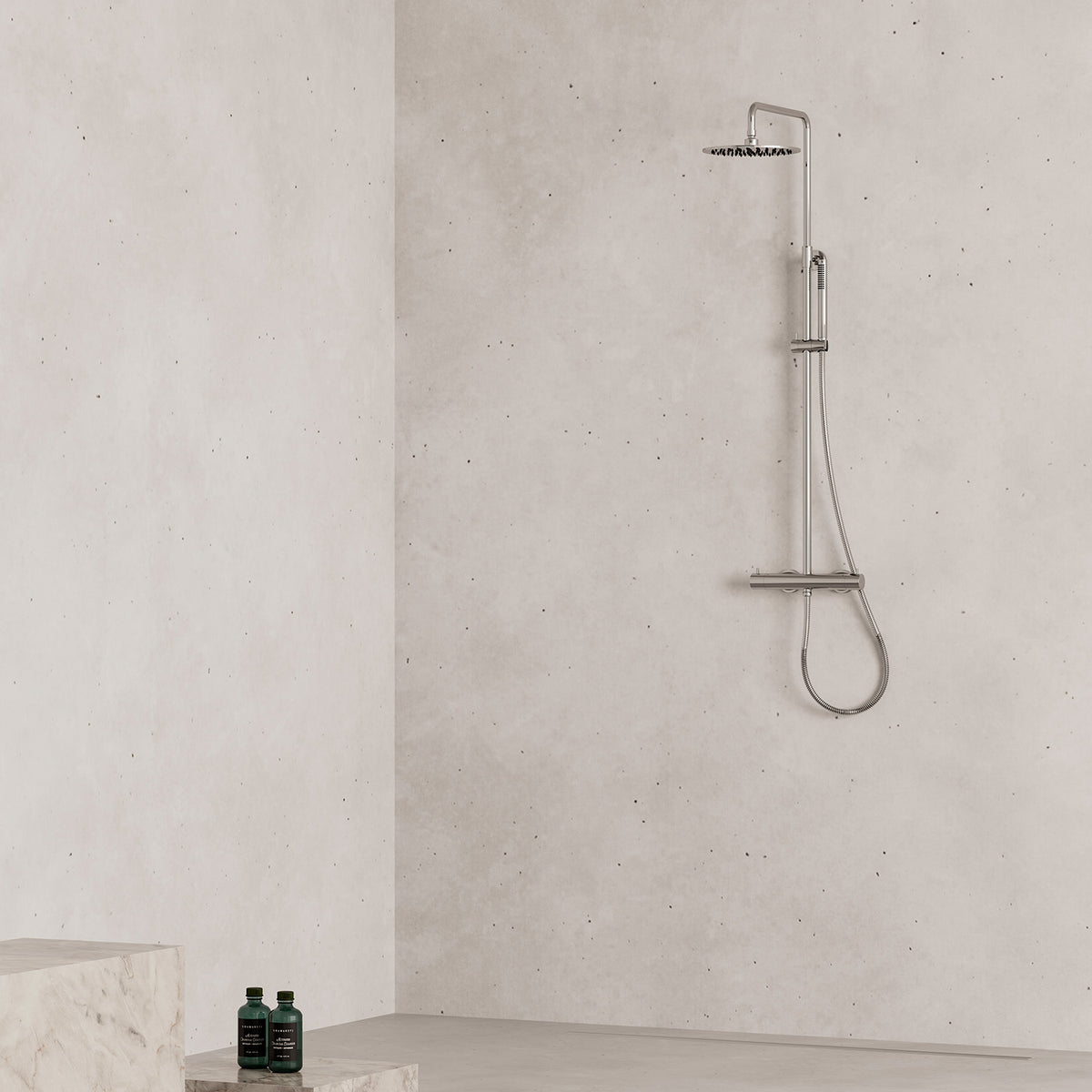 Doccia termostatica SINED Levante – inox 316L da parete - Outdoor Privé