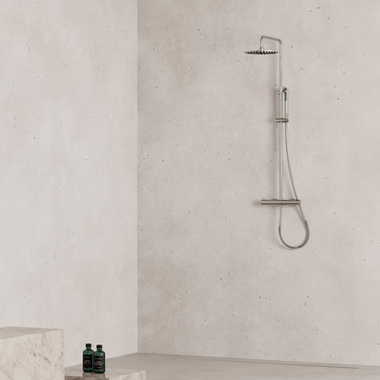 Doccia termostatica SINED Levante – inox 316L da parete - Outdoor Privé
