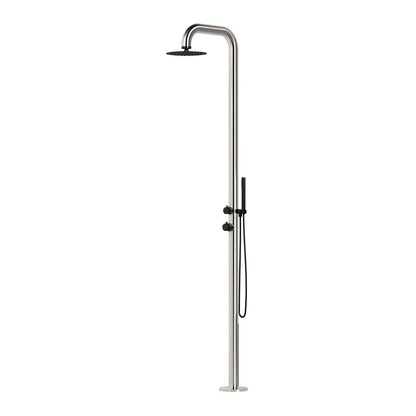Doccia da esterno SINED Pula Duo – inox 316L con doccino - Outdoor Privé