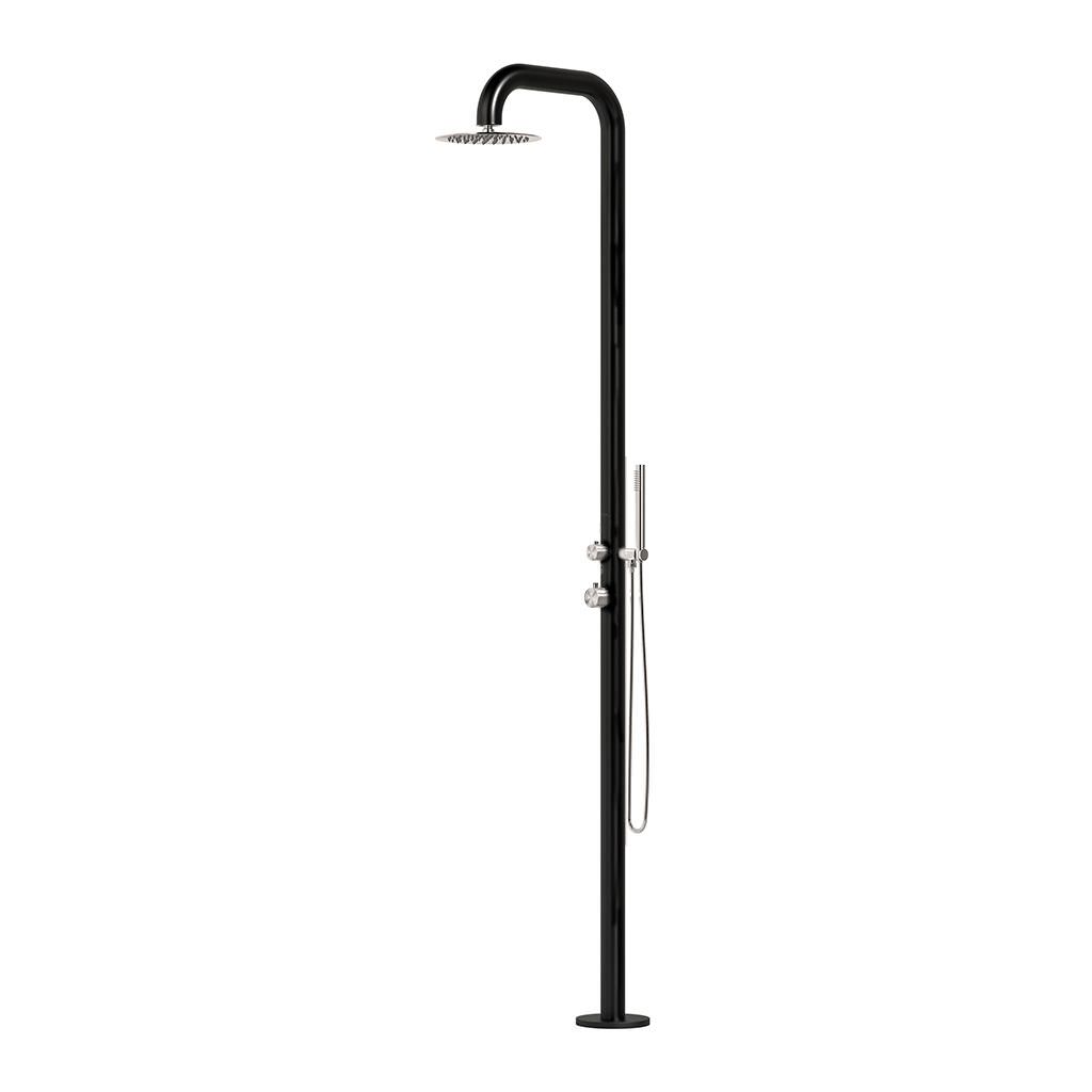 Doccia da esterno SINED Pula Duo – inox 316L con doccino - Outdoor Privé