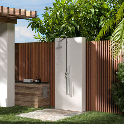 Doccia da parete SINED Pula Inox – inox 316L con doccino - Outdoor Privé