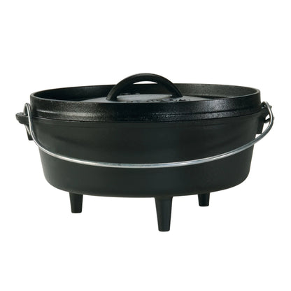 Forno olandese in ghisa Lodge Camp Dutch Oven con gambe – 3,78 / 5,7 / 7,6 / 9,5 L - Outdoor Privé