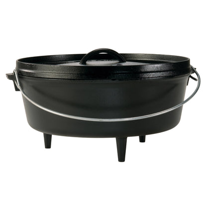 Forno olandese in ghisa Lodge Camp Dutch Oven con gambe – 3,78 / 5,7 / 7,6 / 9,5 L - Outdoor Privé