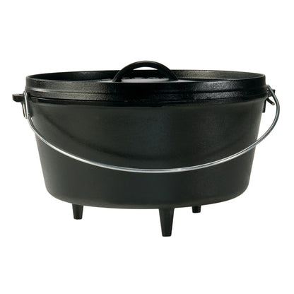Forno olandese in ghisa Lodge Camp Dutch Oven con gambe – 3,78 / 5,7 / 7,6 / 9,5 L - Outdoor Privé