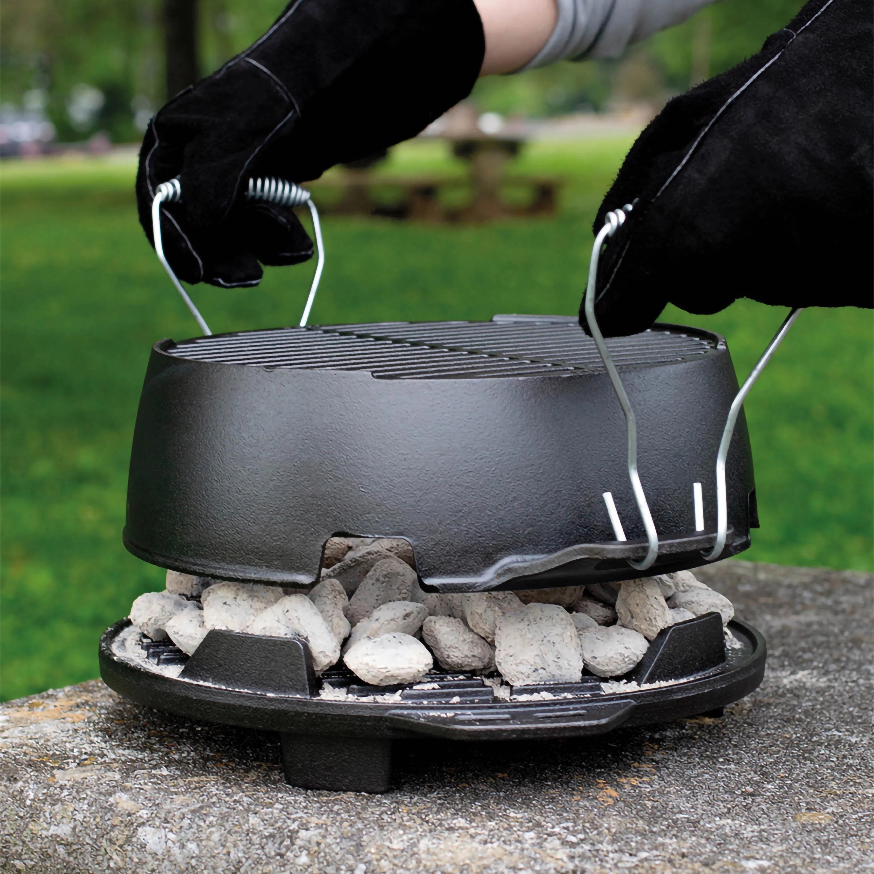 Griglia portatile in ghisa Lodge 30,48 cm – L12RG - Outdoor Privé