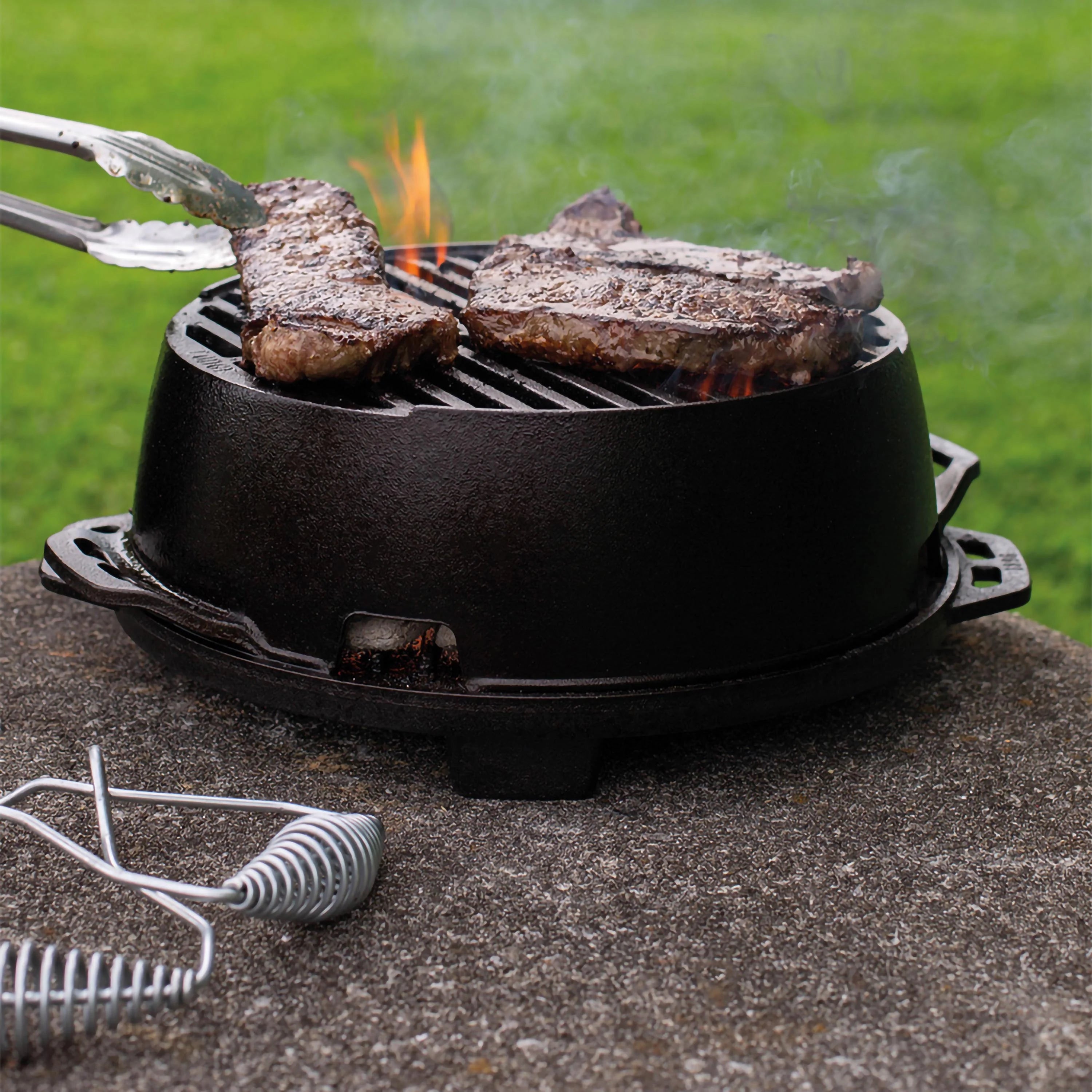 Griglia portatile in ghisa Lodge 30,48 cm – L12RG - Outdoor Privé