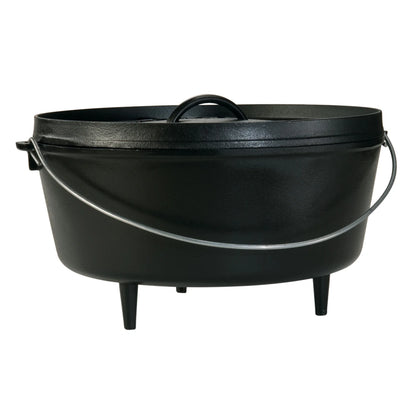 Forno olandese in ghisa Lodge Camp Dutch Oven con gambe – 3,78 / 5,7 / 7,6 / 9,5 L - Outdoor Privé