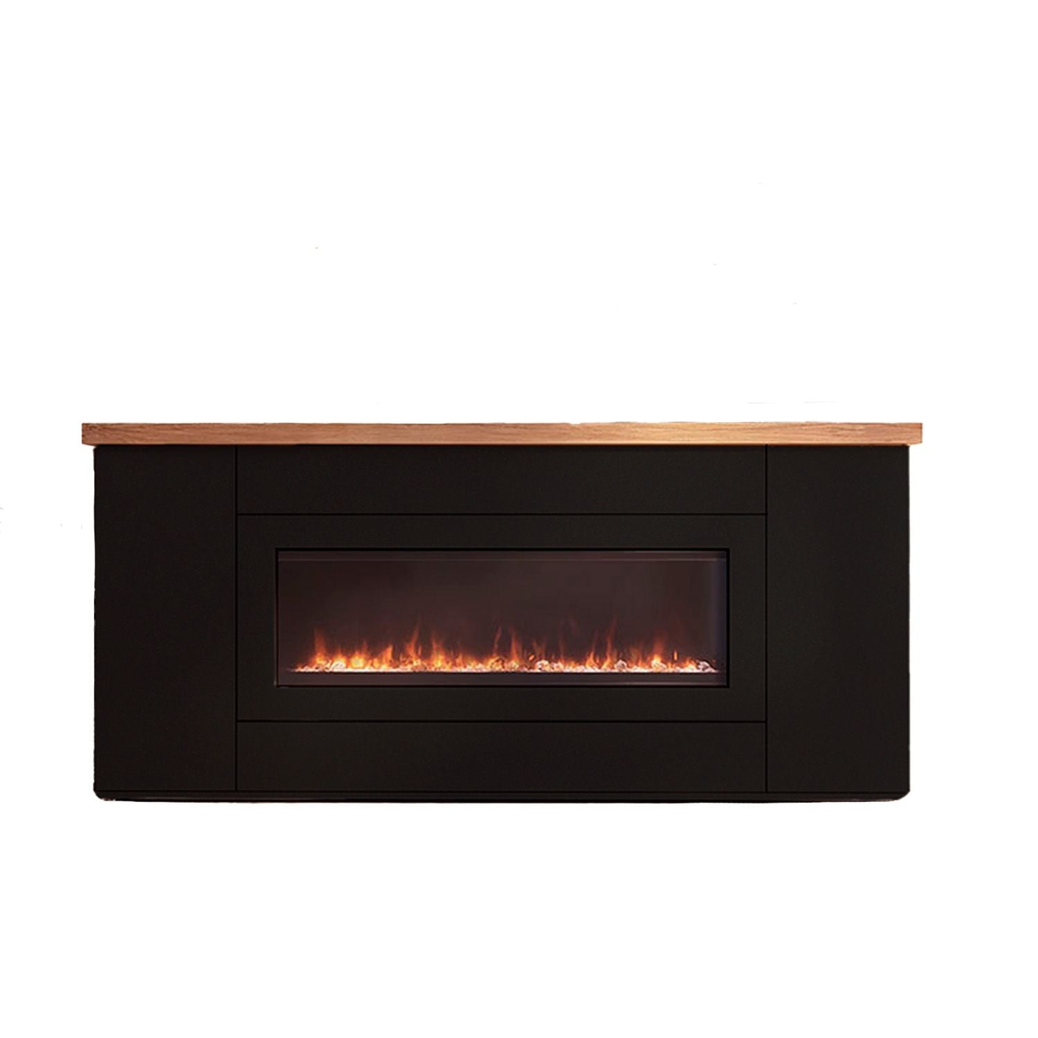 Mobile Camino Sined Desio 108 Nero – mobile legno laccato + inserto Ispica 108 cm - Outdoor Privé