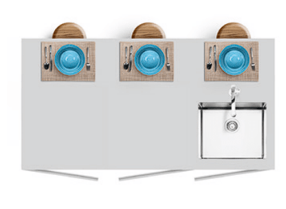 Cucina da esterno Panarea – isola inox 188×100 cm personalizzabile, 3 configurazioni preimpostate - Outdoor Privé