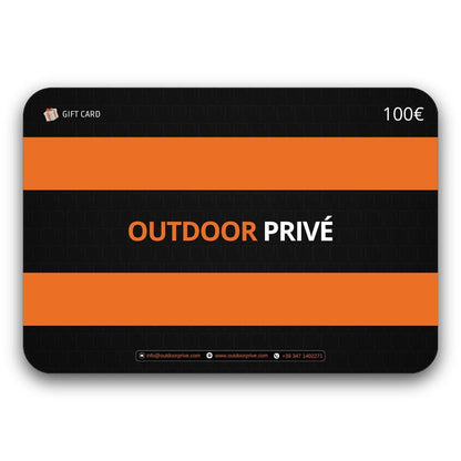 CARTA REGALO OUTDOOR PRIVÉ - GIFT CARD DIGITALE 25 - 50 - 100 - 250 €
