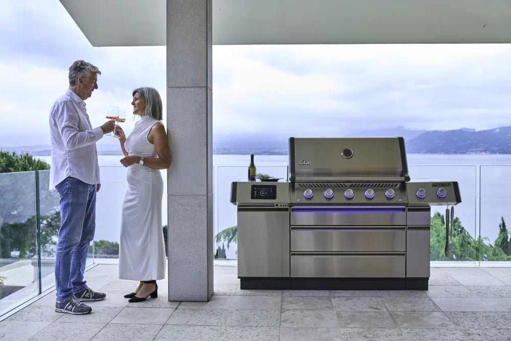 Barbecue a gas Napoleon Prestige Connected PRO 665 VXRSIBPSS - Girarrosto incluso - Outdoor Privé