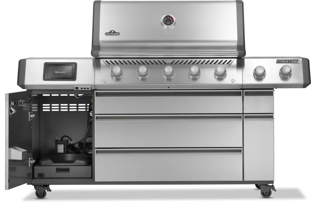 Barbecue a gas Napoleon Prestige Connected PRO 665 VXRSIBPSS - Girarrosto incluso - Outdoor Privé