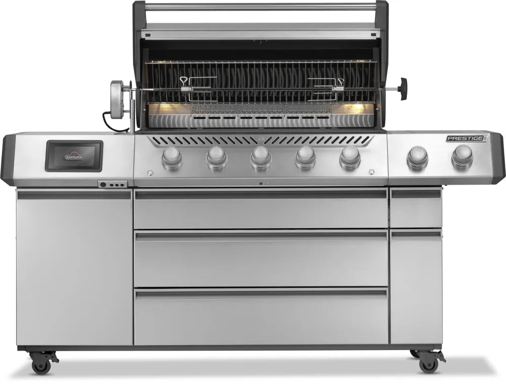 Barbecue a gas Napoleon Prestige Connected PRO 665 VXRSIBPSS - Girarrosto incluso - Outdoor Privé