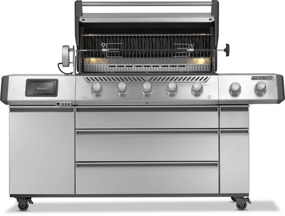 Barbecue a gas Napoleon Prestige Connected PRO 665 VXRSIBPSS - Girarrosto incluso - Outdoor Privé