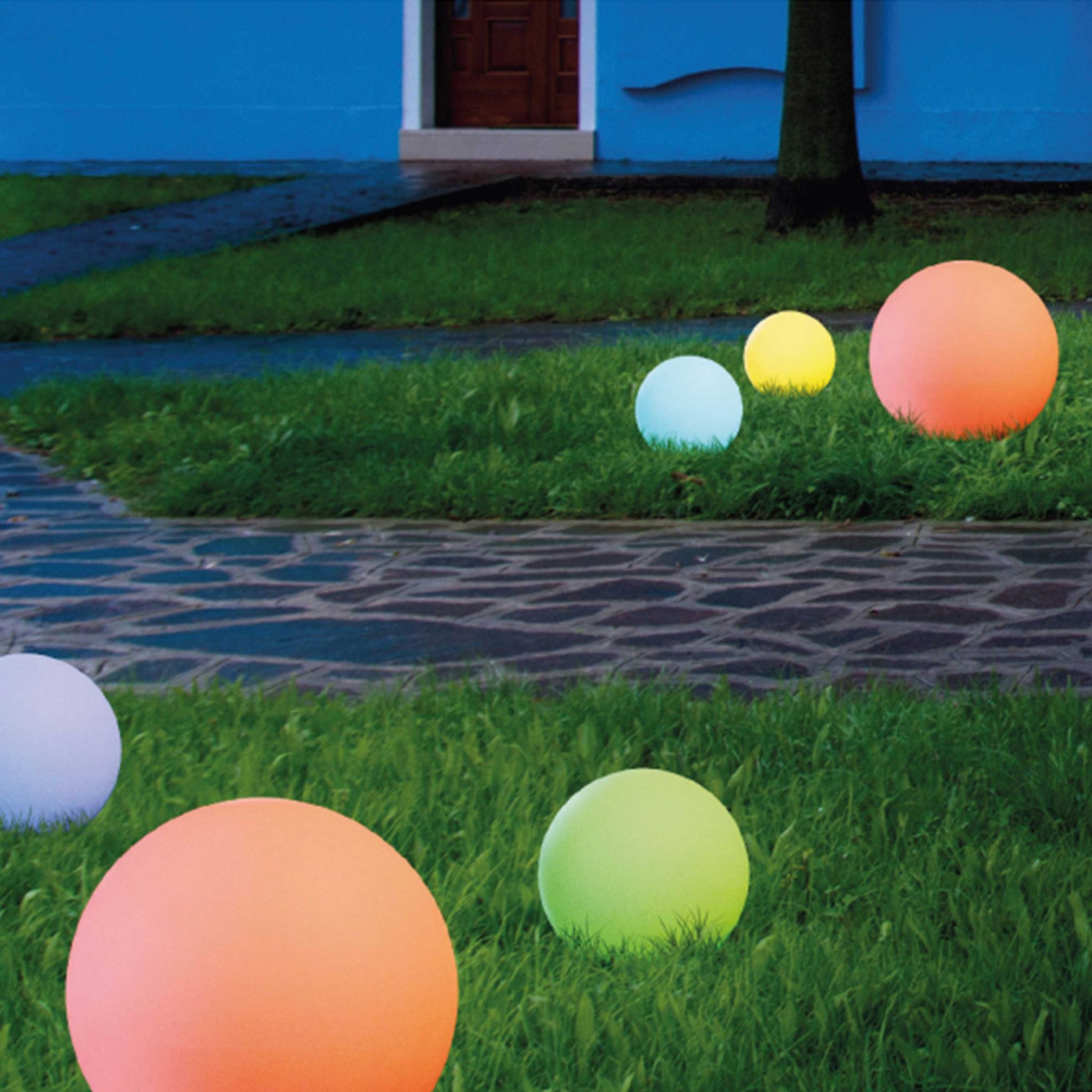 Sfera luminosa solare Sined 30 cm – LED RGB / 6000 K IP65 - Outdoor Privé