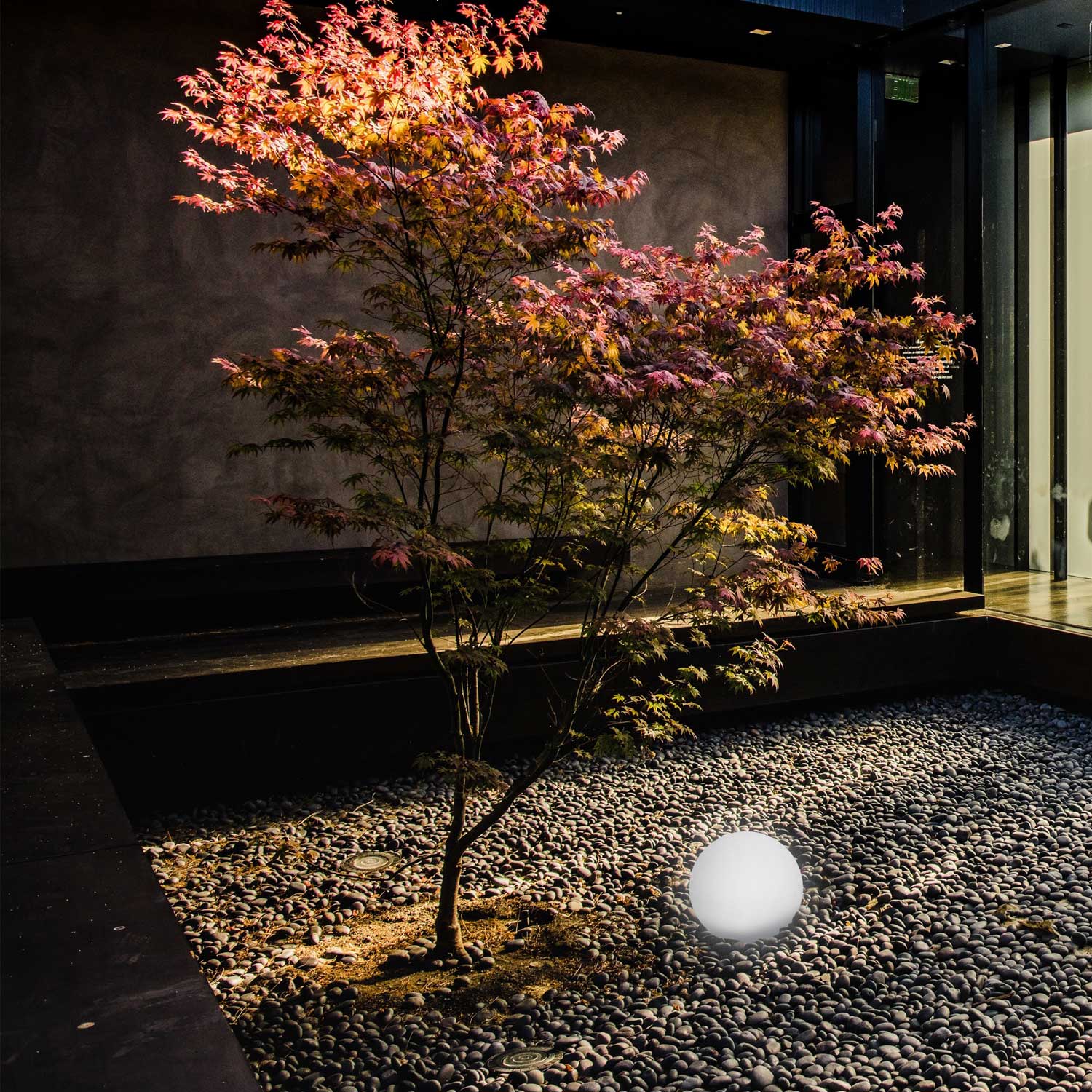 Sfera luminosa solare Sined 50 cm – LED RGB / 6000 K IP65 - Outdoor Privé