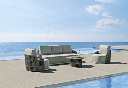 Salotto esterno Solaris Gaia 4 pezzi – Bianco - Outdoor Privé
