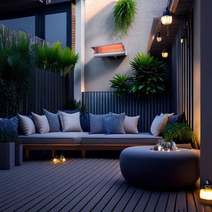 Riscaldatore a infrarossi da parete SINED STUFA-INFRAROSSI-PARETE-2000 - Outdoor Privé