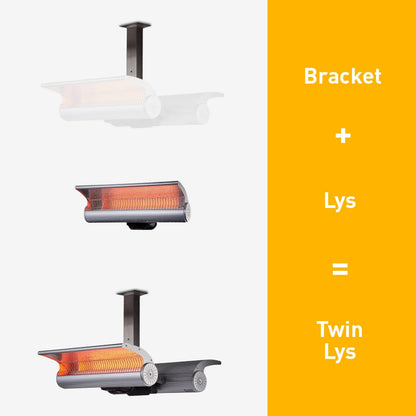 Riscaldatore SINED da soffitto – doppia lampada 4000 W, IP65 - Outdoor Privé