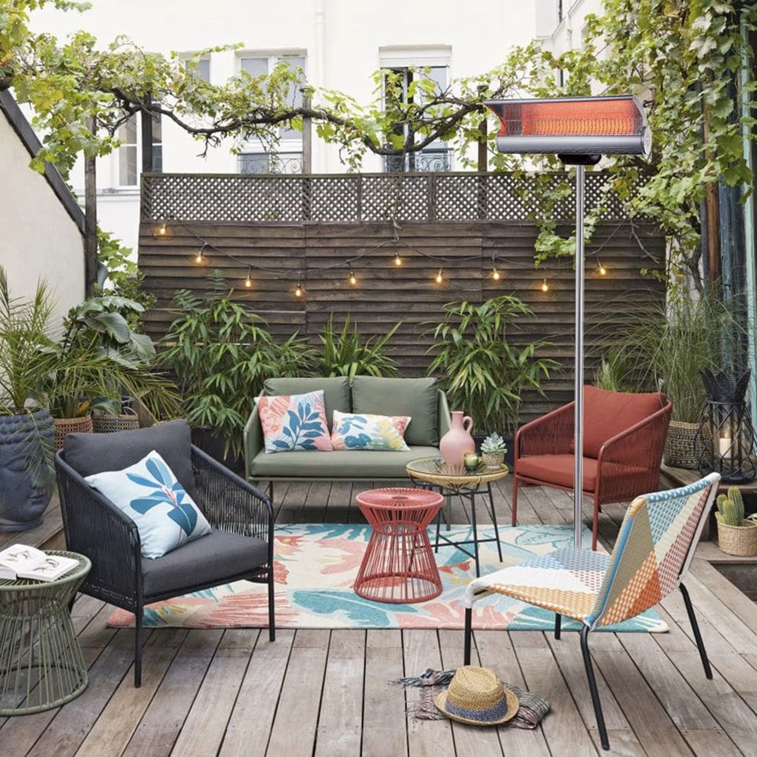 Riscaldatore a infrarossi da terra SINED 2000W IP65 - Outdoor Privé