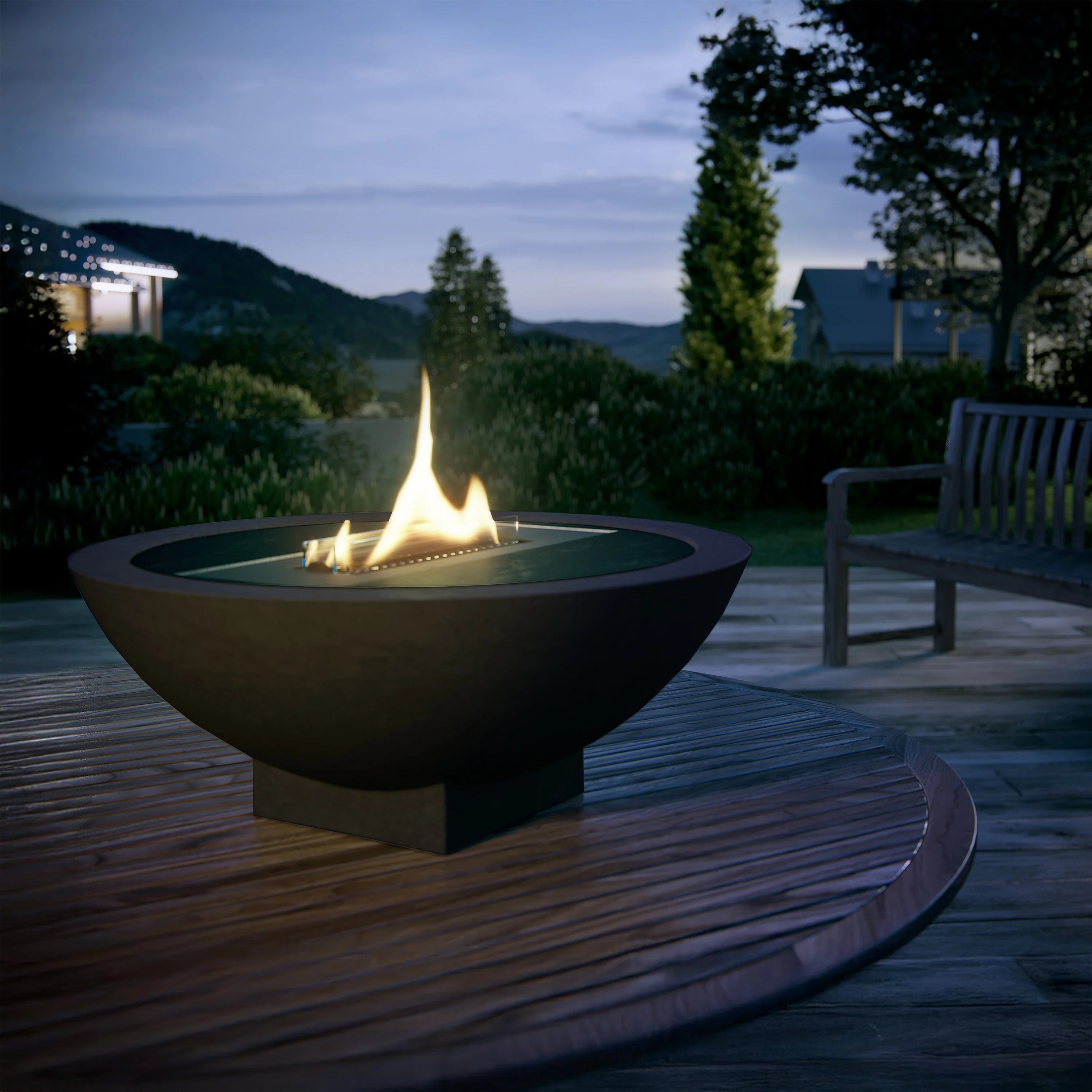 Braciere Tenderflame Iris – caminetto ricaricabile 50×50 cm senza fumo - Outdoor Privé