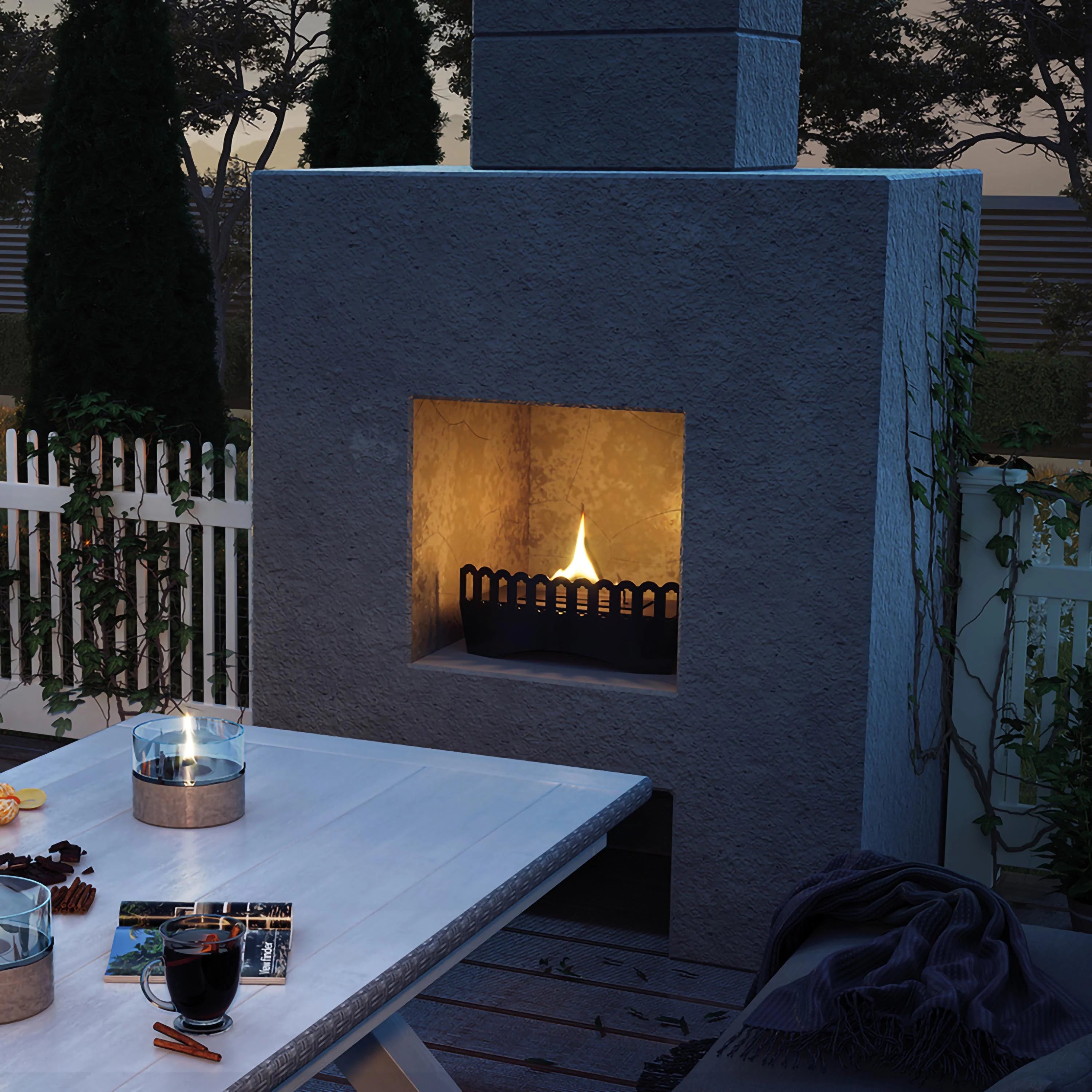 Bruciatore Tenderflame Classic Black – inserto camino 2000W - Outdoor Privé