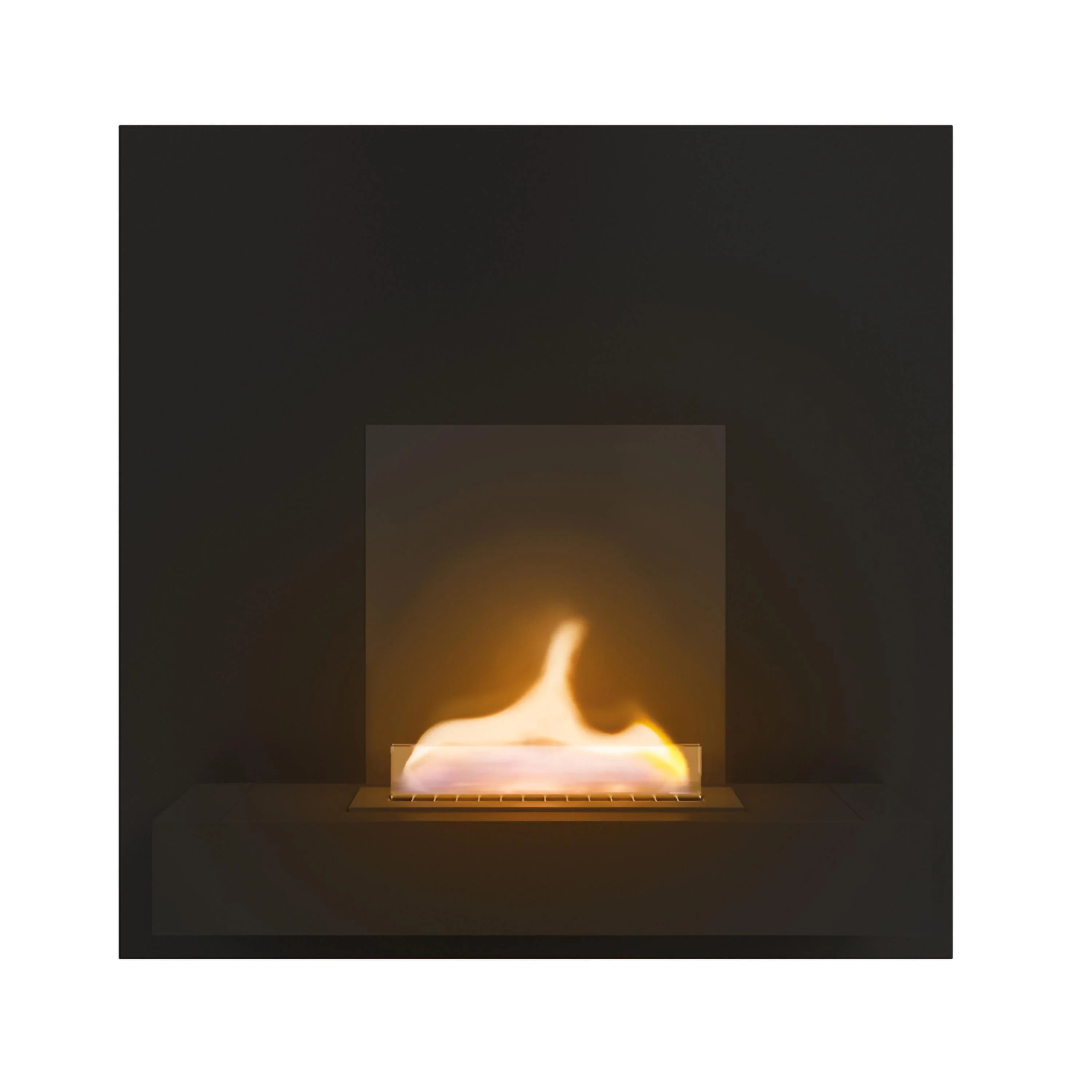 Caminetto da parete Tenderflame Square 180 Black – fiamma 18 cm, 2000W - Outdoor Privé