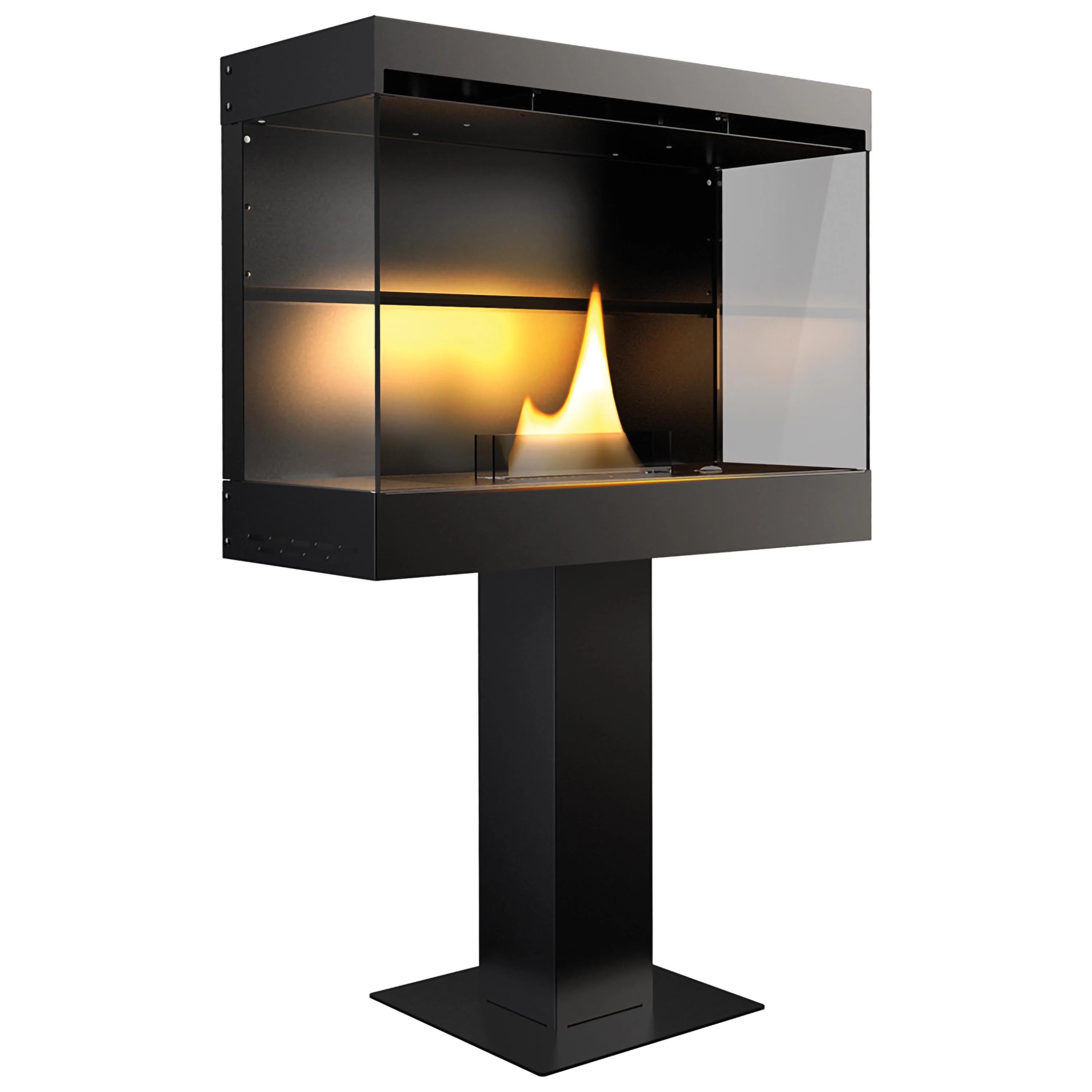 Caminetto Tenderflame Stack Black – 2000 W - fiamma pulita senza canna fumaria - Outdoor Privé