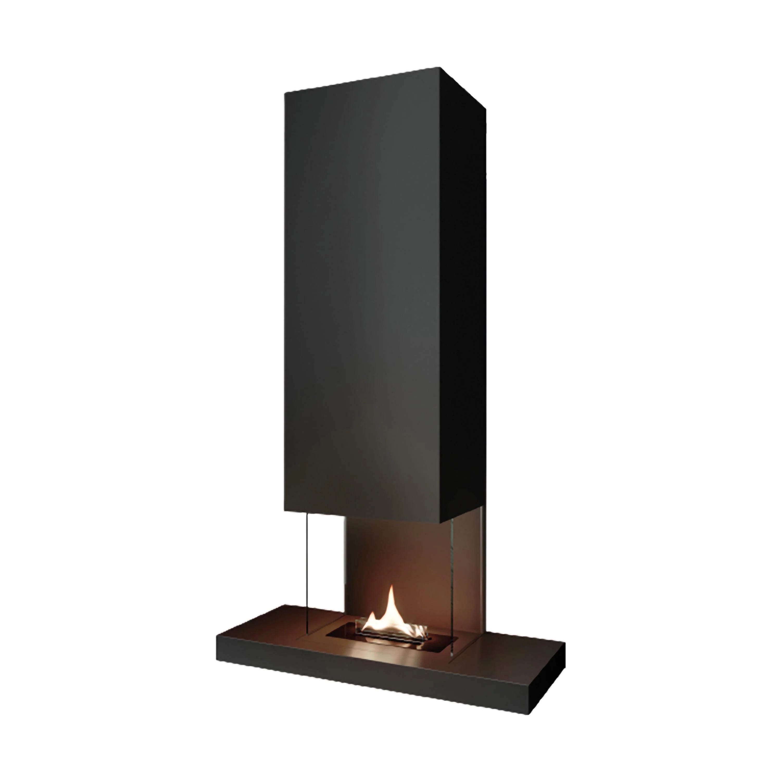 Caminetto da parete Tenderflame Riff Black con accendino e carburante omaggio - Outdoor Privé