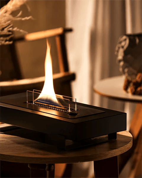 Caminetto da tavolo Tenderflame Table Mountain 180 – nero, 2000W senza fumo - Outdoor Privé