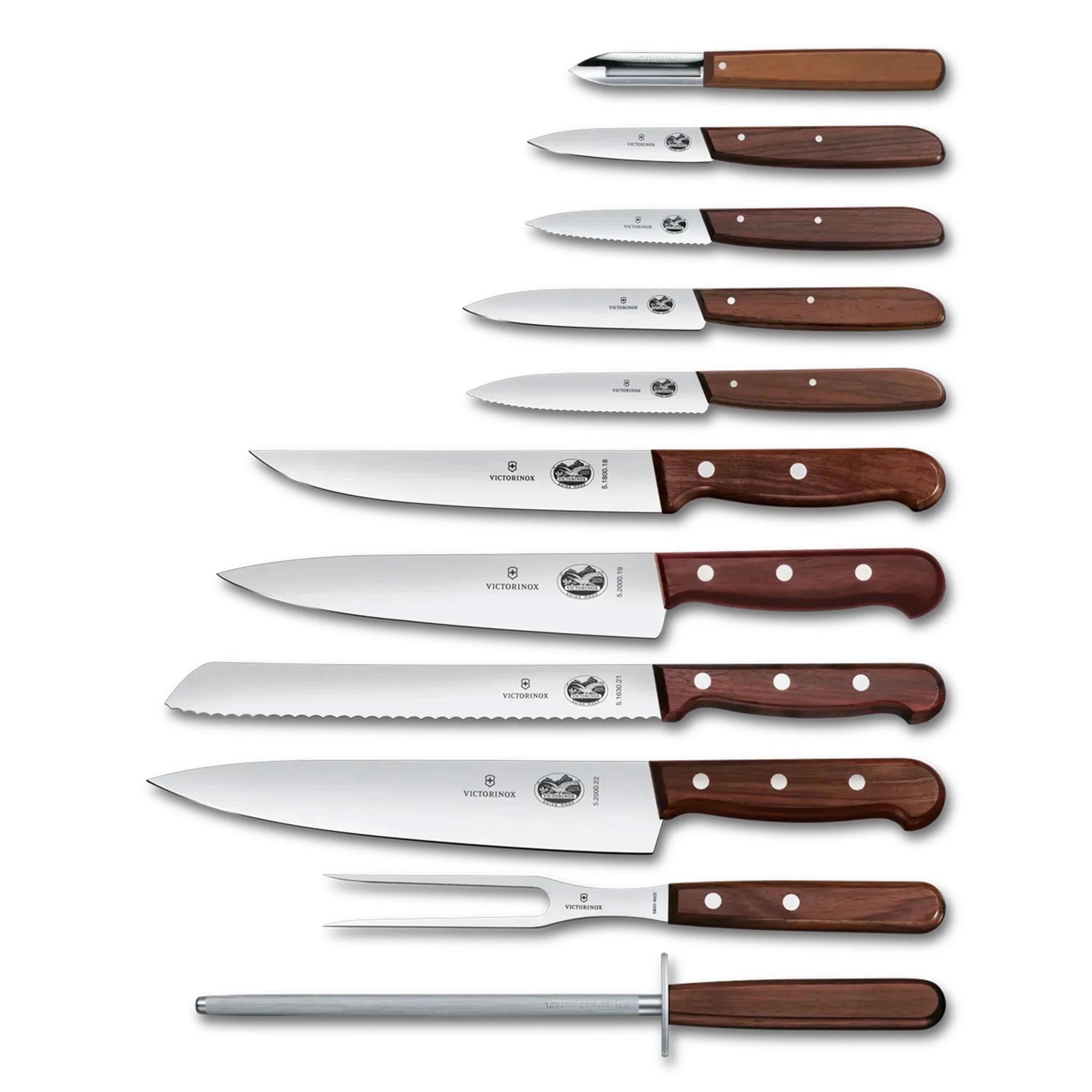 Ceppo 11 coltelli Victorinox Wood da cucina in faggio - Outdoor Privé